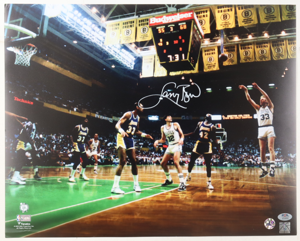 Larry Bird Signed 16x20 Photo (PSA & Bird) at PristineAuction.com Larry Bird Signed 16x20 Photo (PSA & Bird) at PristineAuction.com