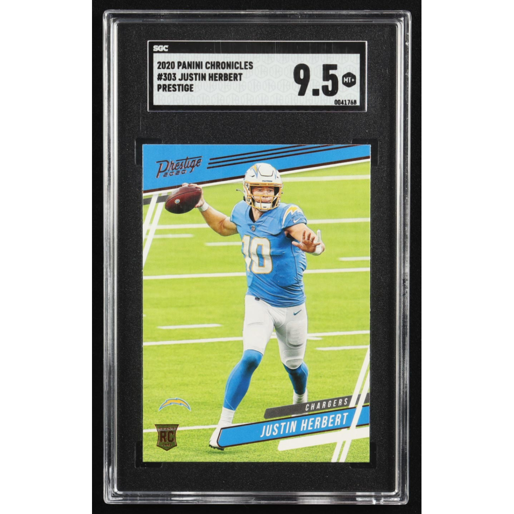 Justin Herbert 2020 Prestige #303 CHRONICLES RC (SGC 9.5) at PristineAuction.com