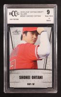 Shohei Ohtani 2018 Leaf Ohtani Draft Silver #DS-01 RC (BCCG 9) at PristineAuction.com