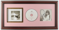 Taylor Swift Signed Custom Framed "The Tortured Poets Department" CD Album Insert Display With Disc & Case (PSA) at PristineAuction.com