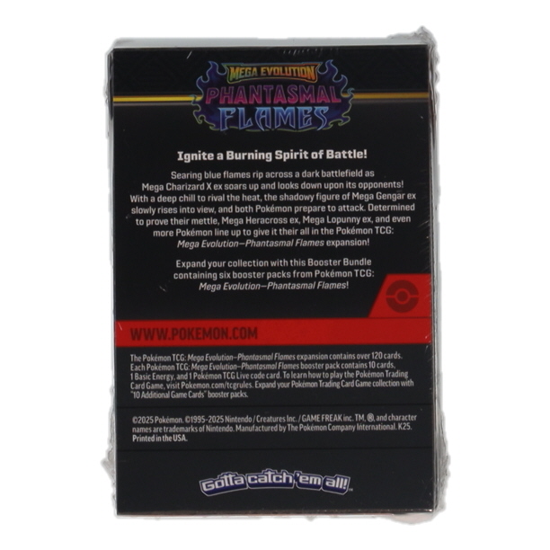 Pokemon Mega Evolution ME2 Phantasmal Flames Booster Bundle Box at PristineAuction.com Pokemon Mega Evolution ME2 Phantasmal Flames Booster Bundle Box at PristineAuction.com