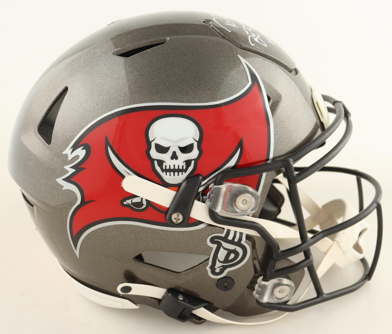 Tom Brady Signed Buccaneers Full-Size Authentic On-Field Speed Helmet Inscribed "To Rodney, Best Wishes!" (Fanatics) at PristineAuction.com Tom Brady Signed Buccaneers Full-Size Authentic On-Field Speed Helmet Inscribed "To Rodney, Best Wishes!" (Fanatics) at PristineAuction.com
