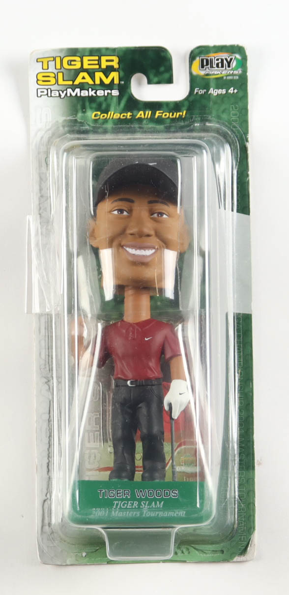 Tiger Woods 7" 2001 Masters Tournament Ceramic Bobblehead at PristineAuction.com Tiger Woods 7" 2001 Masters Tournament Ceramic Bobblehead at PristineAuction.com