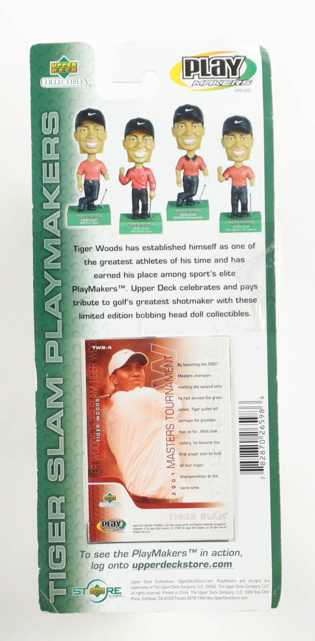 Tiger Woods 7" 2001 Masters Tournament Ceramic Bobblehead at PristineAuction.com Tiger Woods 7" 2001 Masters Tournament Ceramic Bobblehead at PristineAuction.com