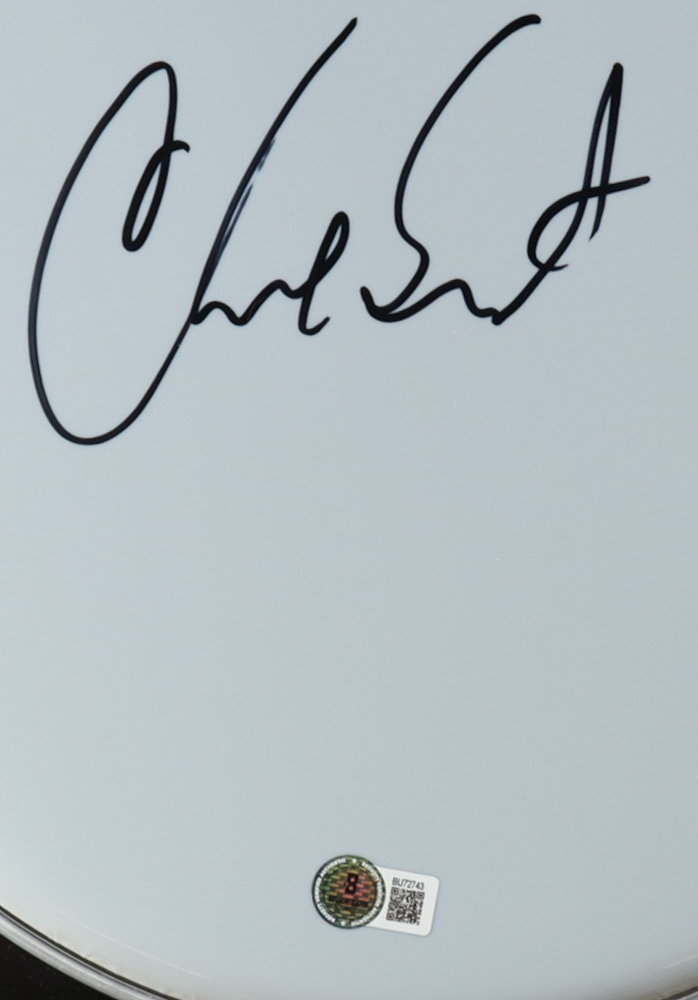 Chad Smith Signed 12.5" Drum Head (Beckett) at PristineAuction.com Chad Smith Signed 12.5" Drum Head (Beckett) at PristineAuction.com