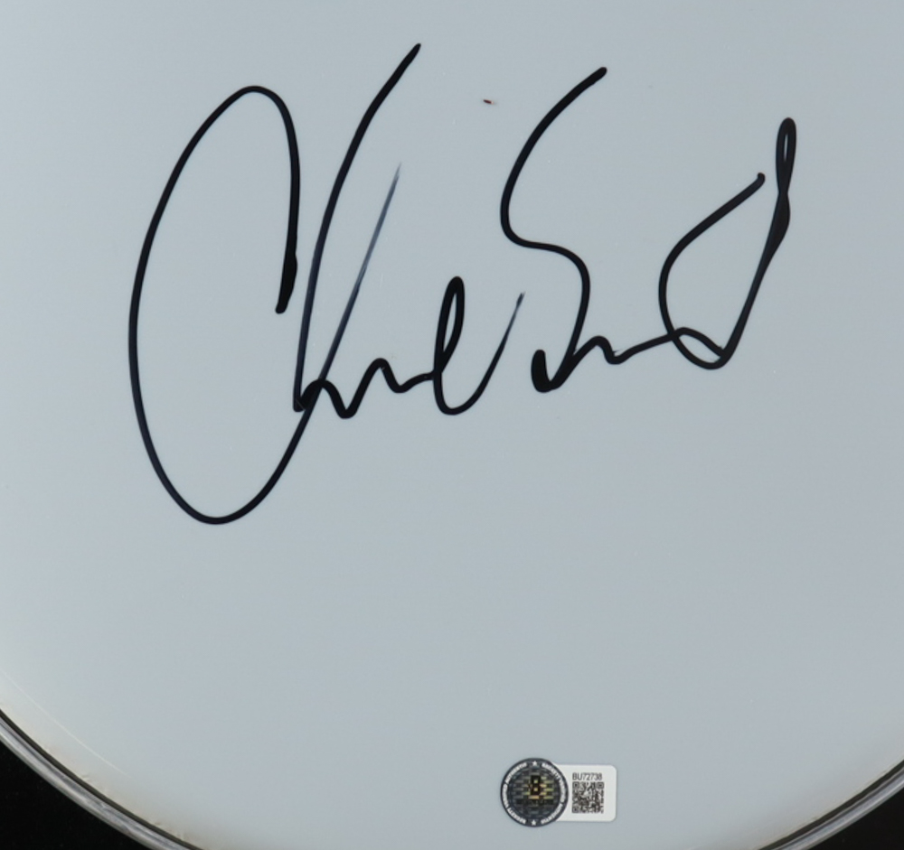 Chad Smith Signed 12.5" Drum Head (Beckett) at PristineAuction.com Chad Smith Signed 12.5" Drum Head (Beckett) at PristineAuction.com