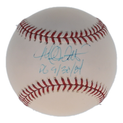 Mike Witt Signed OML Baseball Inscribed "PG 9/30/84" (PSA & Steiner) at PristineAuction.com Mike Witt Signed OML Baseball Inscribed "PG 9/30/84" (PSA & Steiner) at PristineAuction.com
