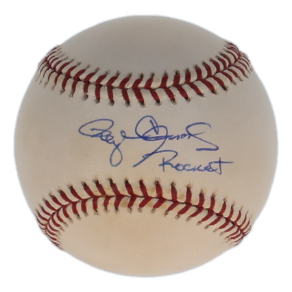 Roger Clemens Signed OAL Baseball Inscribed "Rocket" (Steiner) at PristineAuction.com Roger Clemens Signed OAL Baseball Inscribed "Rocket" (Steiner) at PristineAuction.com