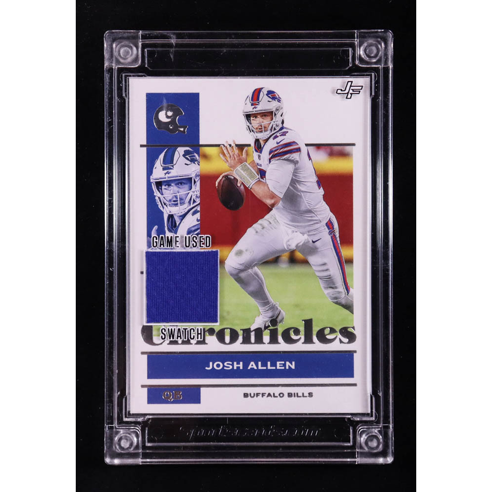 Josh Allen 2024 Sportscards.com Jersey Fusion Game-Used Swatch #JA18 at PristineAuction.com