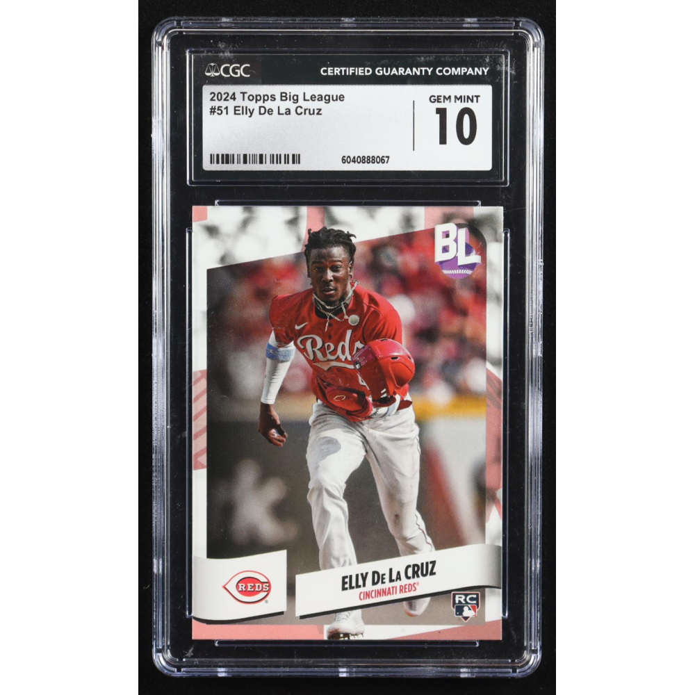 Elly De La Cruz 2024 Topps Big League #51 RC (CGC 10) at PristineAuction.com