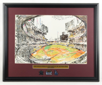 "Sandy Koufax Strikes Out Mickey Mantle at the 1963 World Series" Custom Framed Neiman Art Print Display with (3) Pins at PristineAuction.com