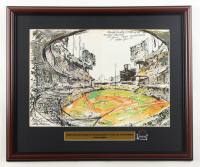 "Sandy Koufax Strikes Out Mickey Mantle at the 1963 World Series" Custom Framed Neiman Art Print Display with  LA Dodgers WS Pin at PristineAuction.com