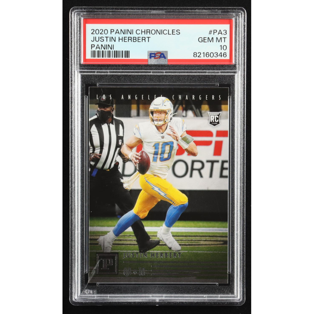 Justin Herbert 2020 Panini #3 RC (PSA 10) at PristineAuction.com