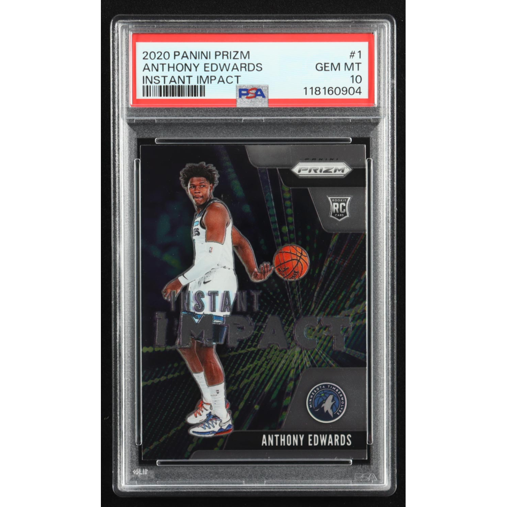 Anthony Edwards 2020-21 Panini Prizm Instant Impact #1 RC (PSA 10) at PristineAuction.com