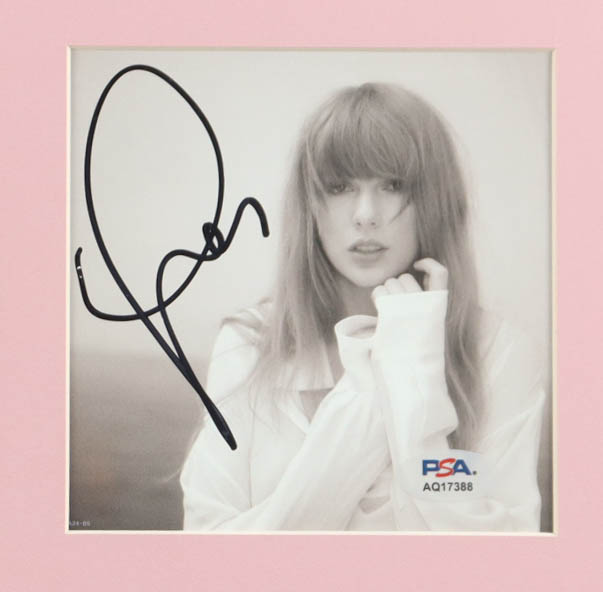 Taylor Swift Signed Custom Framed "Tortured Poets Society" CD Album Insert Display With Disc Case (PSA) at PristineAuction.com Taylor Swift Signed Custom Framed "Tortured Poets Society" CD Album Insert Display With Disc Case (PSA) at PristineAuction.com