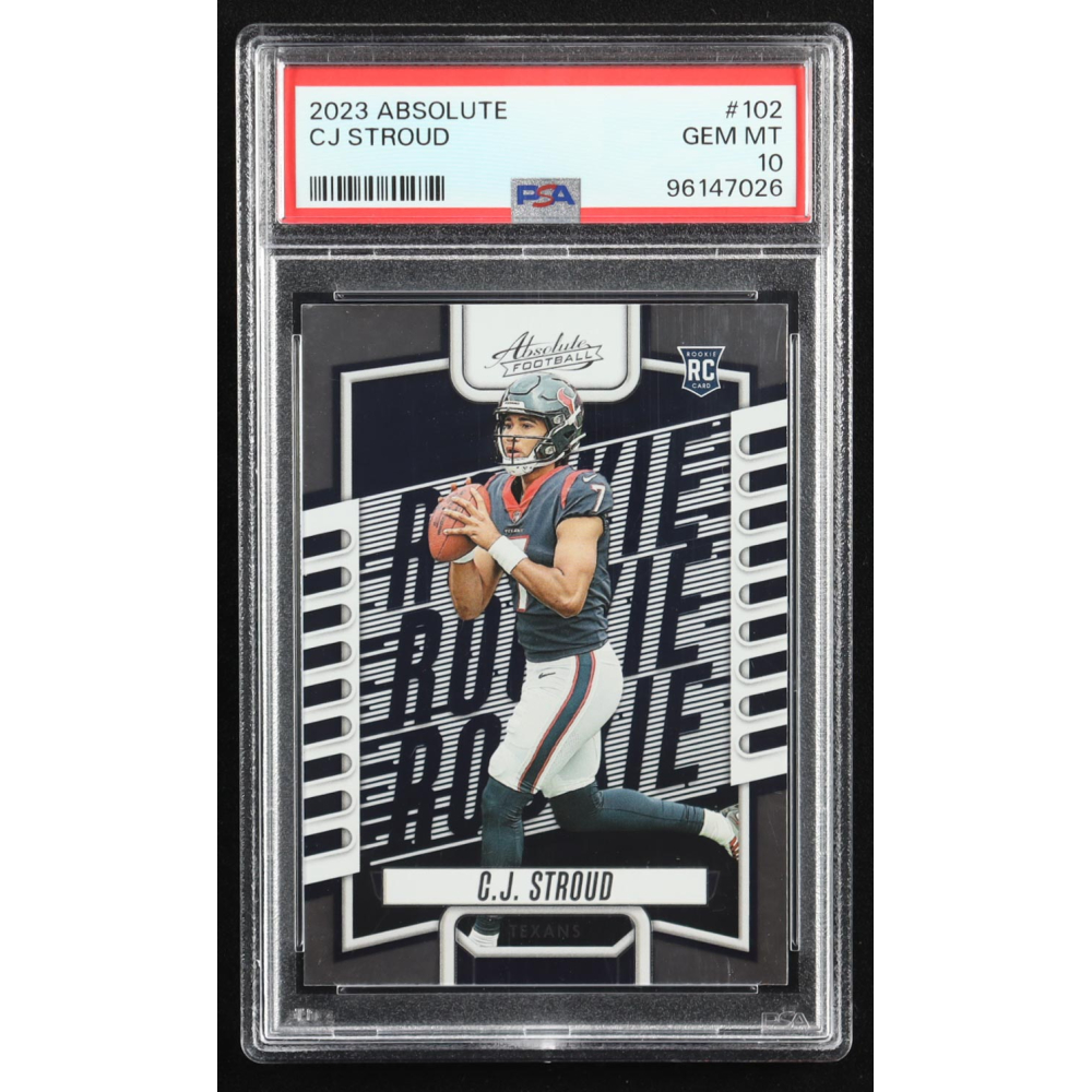 CJ Stroud 2023 Panini Absolute #102 RC (PSA 10) at PristineAuction.com