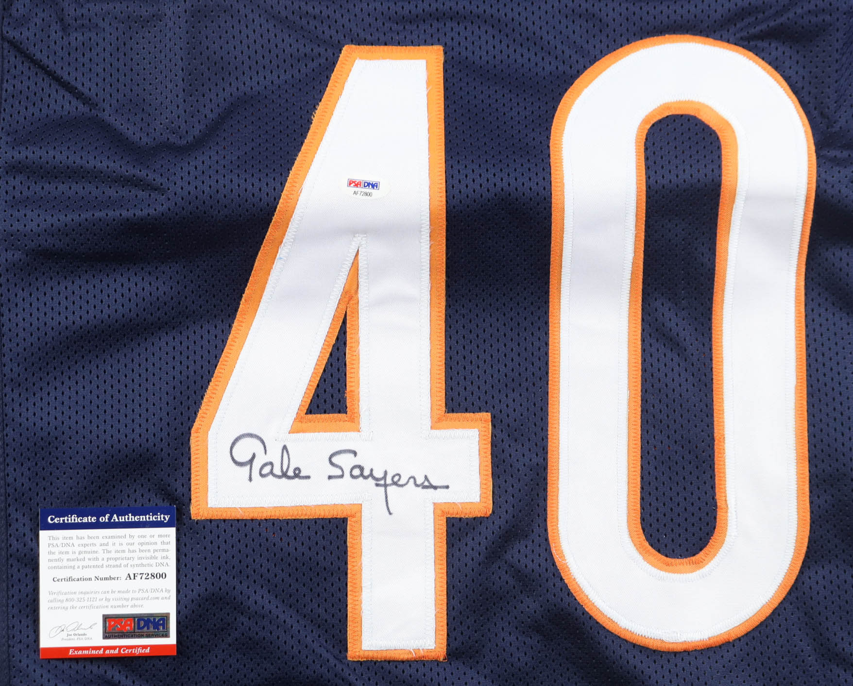 Gale Sayers Signed Jersey (PSA) at PristineAuction.com Gale Sayers Signed Jersey (PSA) at PristineAuction.com