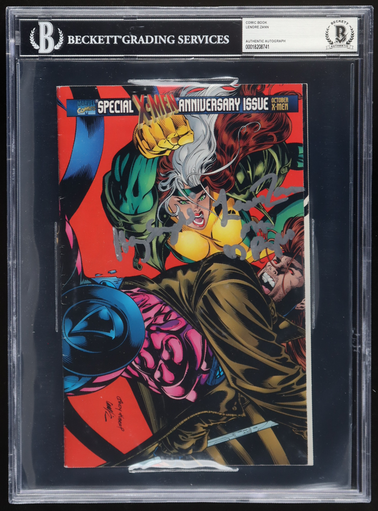 Lenore Zann Signed 1995 "X-Men" #45B Marvel Comic Book Inscribed "AKA Rogue" (BGS) at PristineAuction.com Lenore Zann Signed 1995 "X-Men" #45B Marvel Comic Book Inscribed "AKA Rogue" (BGS) at PristineAuction.com