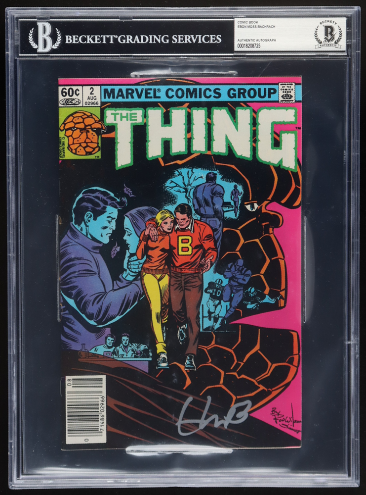 Ebon Moss-Bachrach Signed 1983 "The Thing" #2B Marvel Comic Book (BGS) at PristineAuction.com Ebon Moss-Bachrach Signed 1983 "The Thing" #2B Marvel Comic Book (BGS) at PristineAuction.com