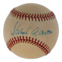 Hank Aaron Signed OAL Baseball (PSA) at PristineAuction.com