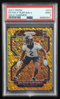 Patrick Surtain II 2021 Panini Prizm Prizms Gold Shimmer #374 #10/10 RC (PSA 9) at PristineAuction.com