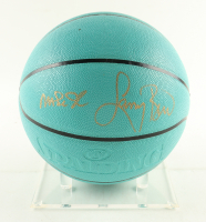 Magic Johnson & Larry Bird Signed Tiffany & Co X Basketball with Display Stand (Beckett & PSA) at PristineAuction.com