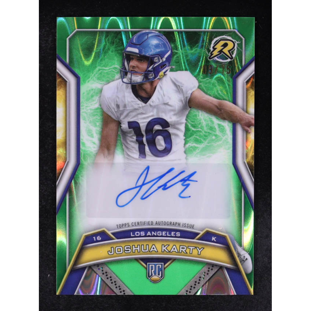 Josh Rutledge Rookie Card Joshua Karty 2024 Topps Resurgence Resurgence Rookie Signatures Lime ...