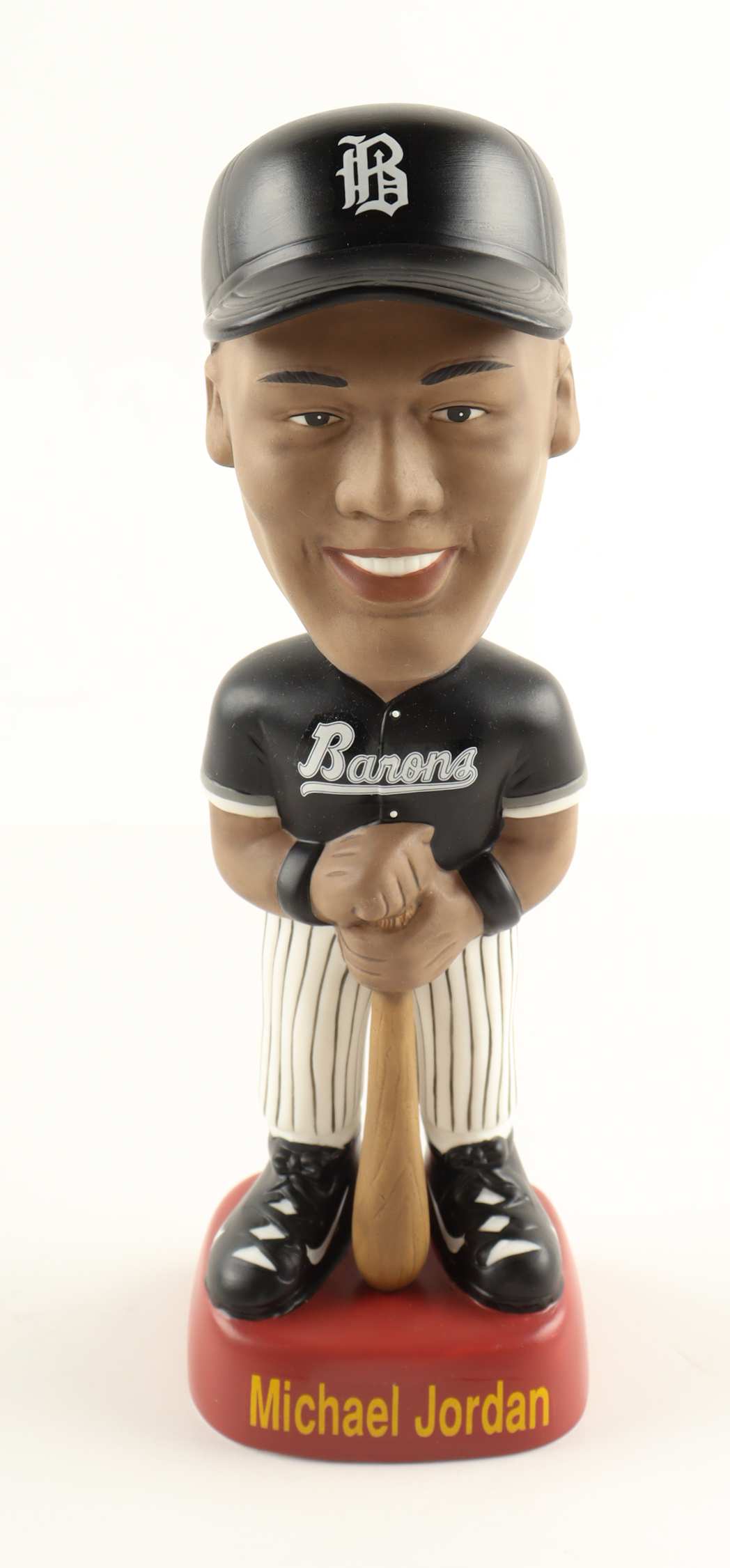 Michael Jordan Sam's LE 7" Birmingham Barons Vintage Ceramic Bobblehead with Original Packaging at PristineAuction.com Michael Jordan Sam's LE 7" Birmingham Barons Vintage Ceramic Bobblehead with Original Packaging at PristineAuction.com