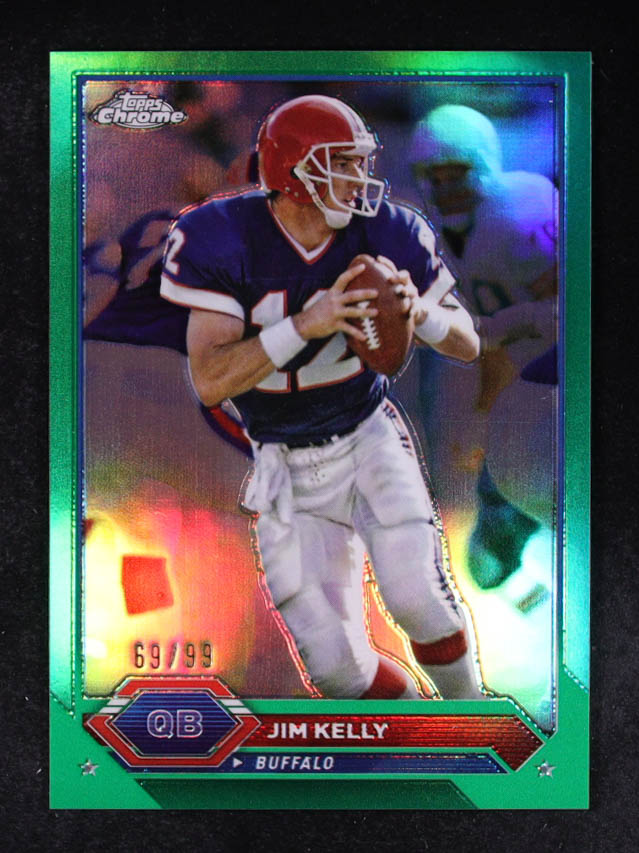 Jim Kelly 2023 Topps Composite Chrome Green Refractors #46 #69/99 at PristineAuction.com Jim Kelly 2023 Topps Composite Chrome Green Refractors #46 #69/99 at PristineAuction.com