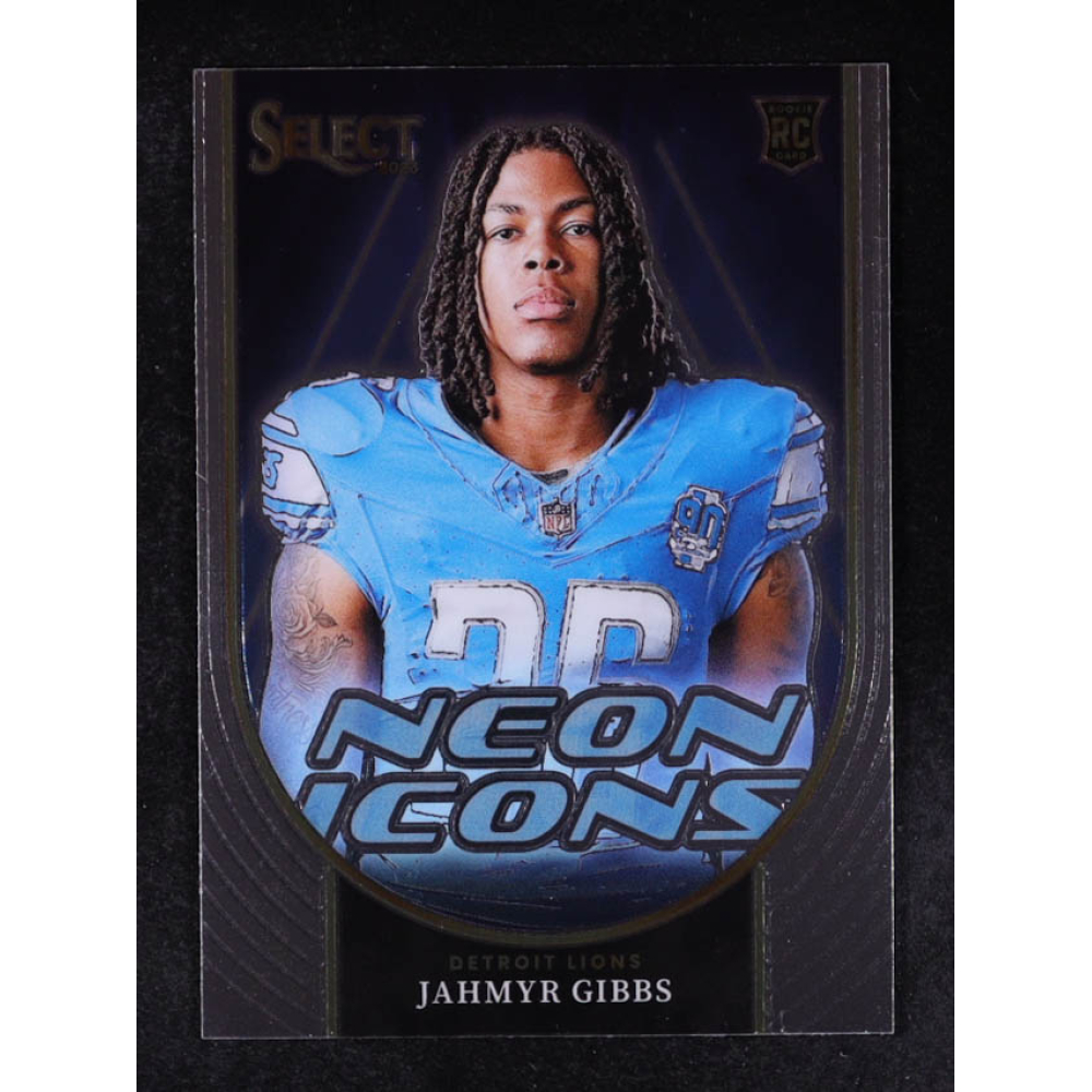 Jahmyr Gibbs 2023 Select Neon Icons #16 RC at PristineAuction.com