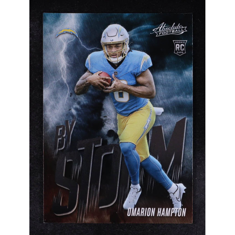 Omarion Hampton 2025 Absolute By Storm #12 RC at PristineAuction.com