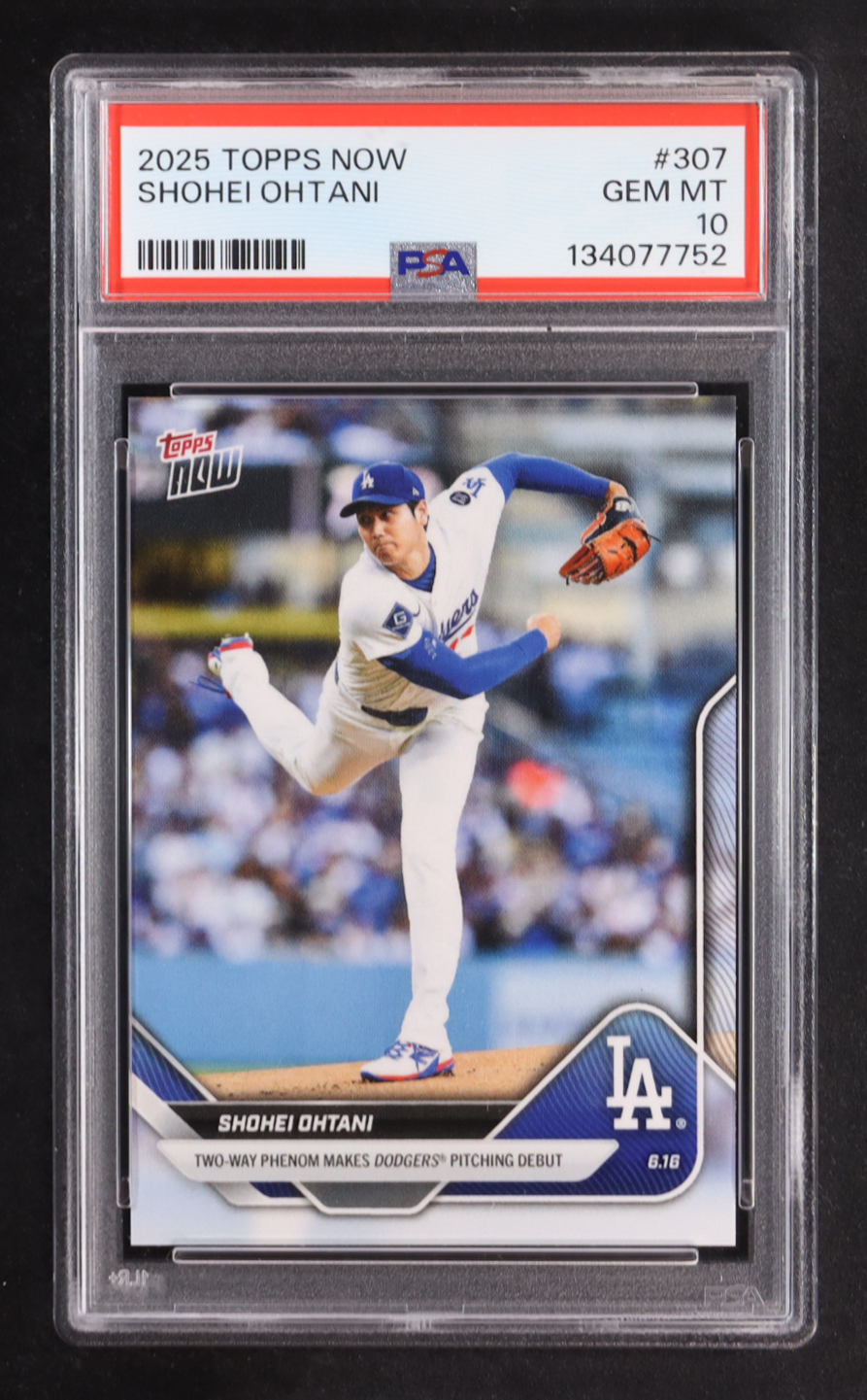 Shohei Ohtani 2025 Topps Now #307 (PSA 10) at PristineAuction.com Shohei Ohtani 2025 Topps Now #307 (PSA 10) at PristineAuction.com