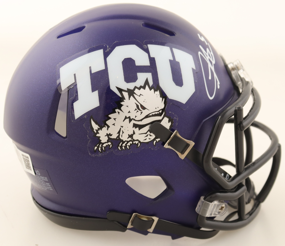 LaDainian Tomlinson Signed TCU Horned Frogs Speed Mini Helmet (Beckett) at PristineAuction.com LaDainian Tomlinson Signed TCU Horned Frogs Speed Mini Helmet (Beckett) at PristineAuction.com