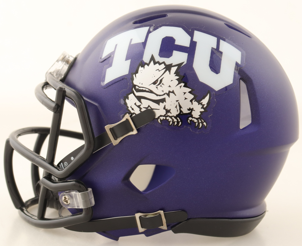 LaDainian Tomlinson Signed TCU Horned Frogs Speed Mini Helmet (Beckett) at PristineAuction.com LaDainian Tomlinson Signed TCU Horned Frogs Speed Mini Helmet (Beckett) at PristineAuction.com
