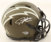 LaDainian Tomlinson Signed Chargers Salute to Service Alternate Speed Mini Helmet (Beckett) at PristineAuction.com