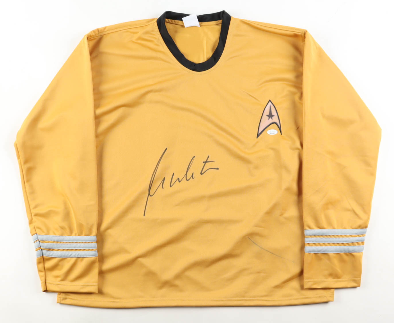 William Shatner Signed "Star Trek" Prop Uniform Shirt (JSA) at PristineAuction.com William Shatner Signed "Star Trek" Prop Uniform Shirt (JSA) at PristineAuction.com