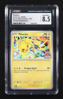 Pikachu 2025 Pokemon Black Star Promos Worlds Celebration #225 (CGC 8.5) at PristineAuction.com