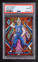 Josh Allen 2024 Panini Phoenix FireBurst #86 #263/350 (PSA 10) at PristineAuction.com