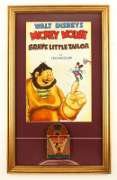 Walt Disney's "Mickey Mouse: Brave Little Tailor" Custom Framed Poster Display With 1960 Mickey Mouse 8mm Film With Original box at PristineAuction.com