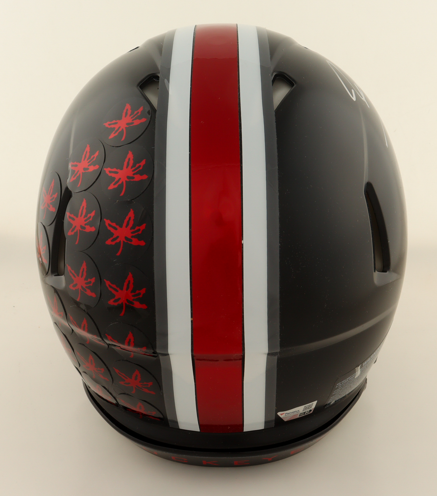 Garrett Wilson, Jaxon Smith-Njigba, & Terry McLaurin Signed Ohio State Buckeyes Black Alternate Speed Full-Size Authentic On-Field Helmet (Fanatics) at PristineAuction.com Garrett Wilson, Jaxon Smith-Njigba, & Terry McLaurin Signed Ohio State Buckeyes Black Alternate Speed Full-Size Authentic On-Field Helmet (Fanatics) at PristineAuction.com