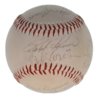 "Dodgers" Baseball Signed By (14) with Ralph Kiner, Gene Hermanski, George Shuba, Clem Labine (JSA) at PristineAuction.com