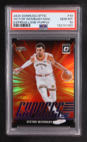 Victor Wembanyama 2024-25 Donruss Optic Express Lane Purple #19 (PSA 10) at PristineAuction.com