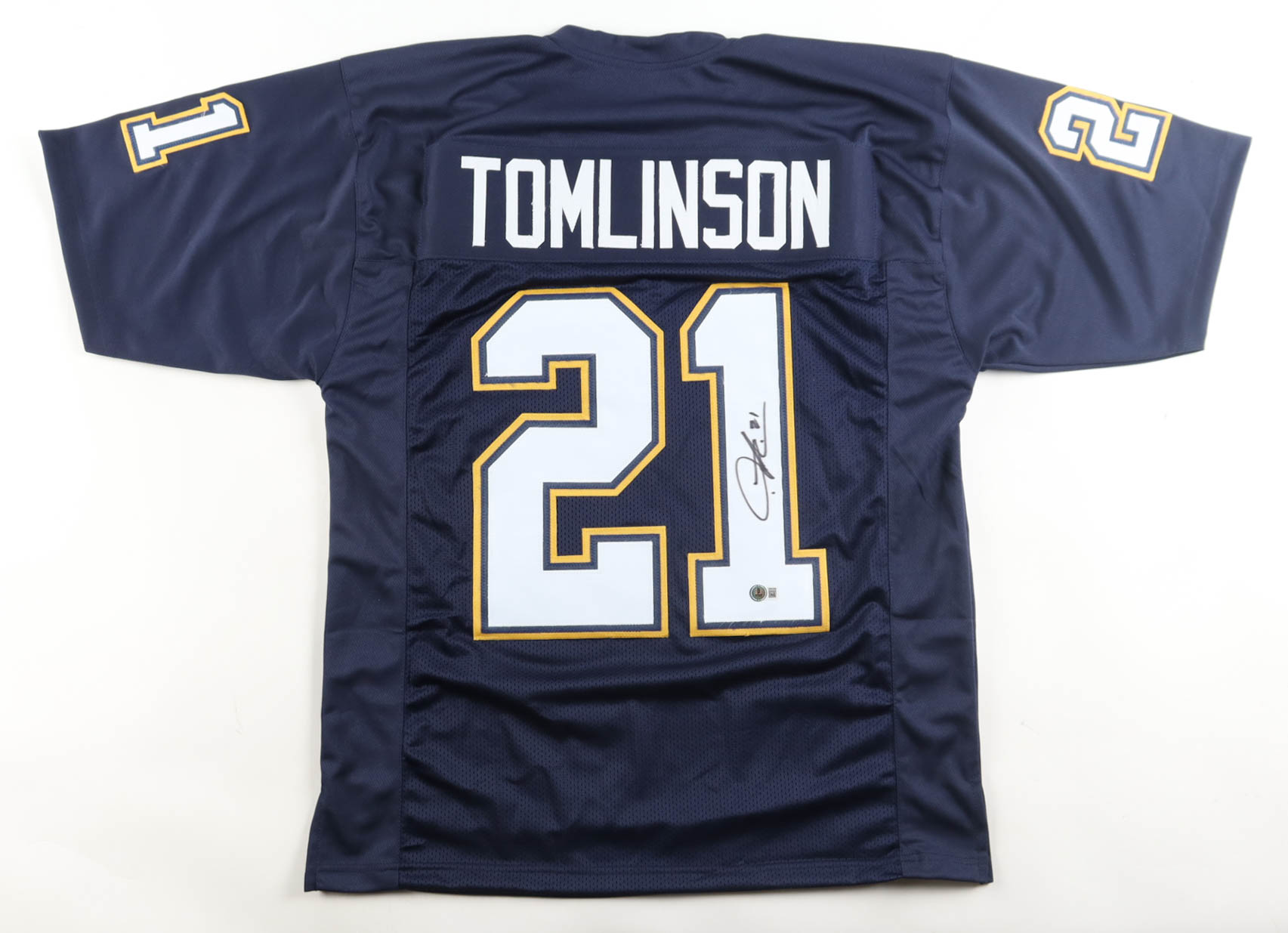 LaDainian Tomlinson Signed Jersey (Beckett) at PristineAuction.com LaDainian Tomlinson Signed Jersey (Beckett) at PristineAuction.com
