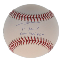 Trea Turner Signed OML Baseball Inscribed "Ring The Bell" (Beckett & Turner) at PristineAuction.com