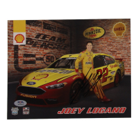Joey Logano Signed NASCAR 8x10 Photo (PSA) at PristineAuction.com