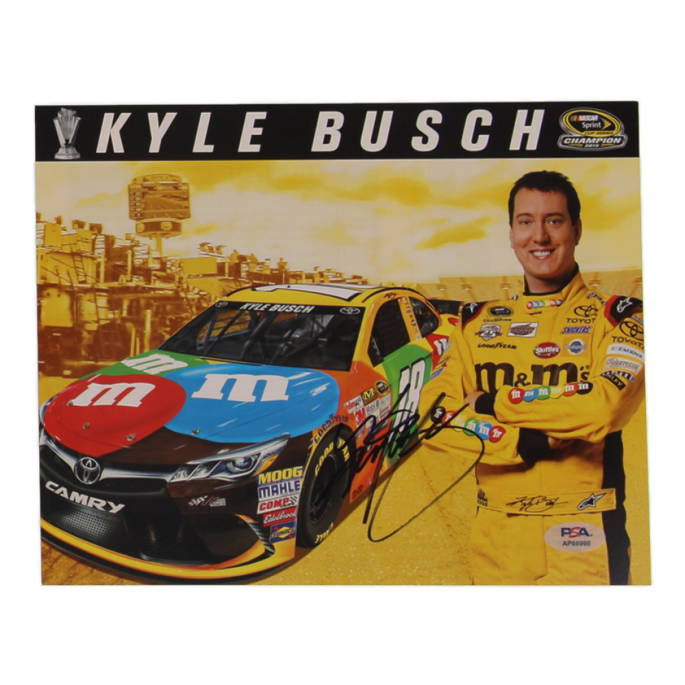 Kyle Busch Signed NASCAR 8x10 Photo (PSA) at PristineAuction.com