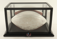 Football Hall of Famers NFL Football Signed by (29) Y.A. Tittle, Chuck Bednarick, Gayle Sayer with Multiple HOF Inscriptions & Display Case (PSA) at PristineAuction.com