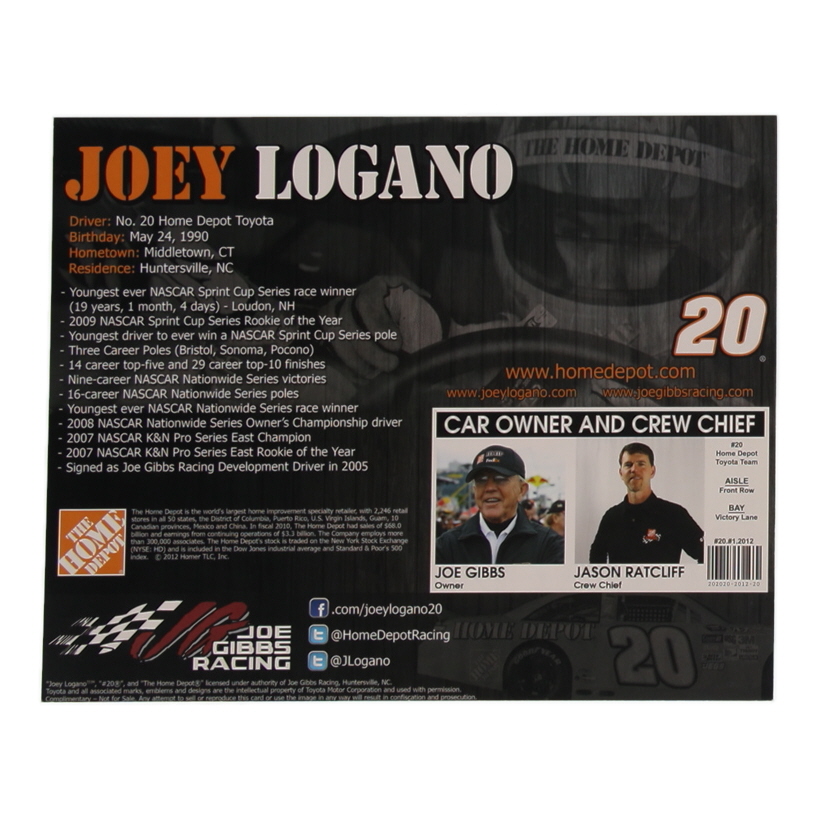 Joey Logano Signed NASCAR 8x10 Photo (PSA) at PristineAuction.com Joey Logano Signed NASCAR 8x10 Photo (PSA) at PristineAuction.com