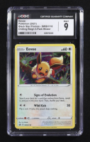Eevee 2021 Pokemon TCG Sword & Shield Black Star Promos Chilling Reign 3-Pack Blister #SWSH118 (CGC 9) at PristineAuction.com