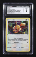 Eevee 2021 Pokemon TCG Sword & Shield Black Star Promos Chilling Reign 3-Pack Blister #SWSH118 (CGC 9) at PristineAuction.com